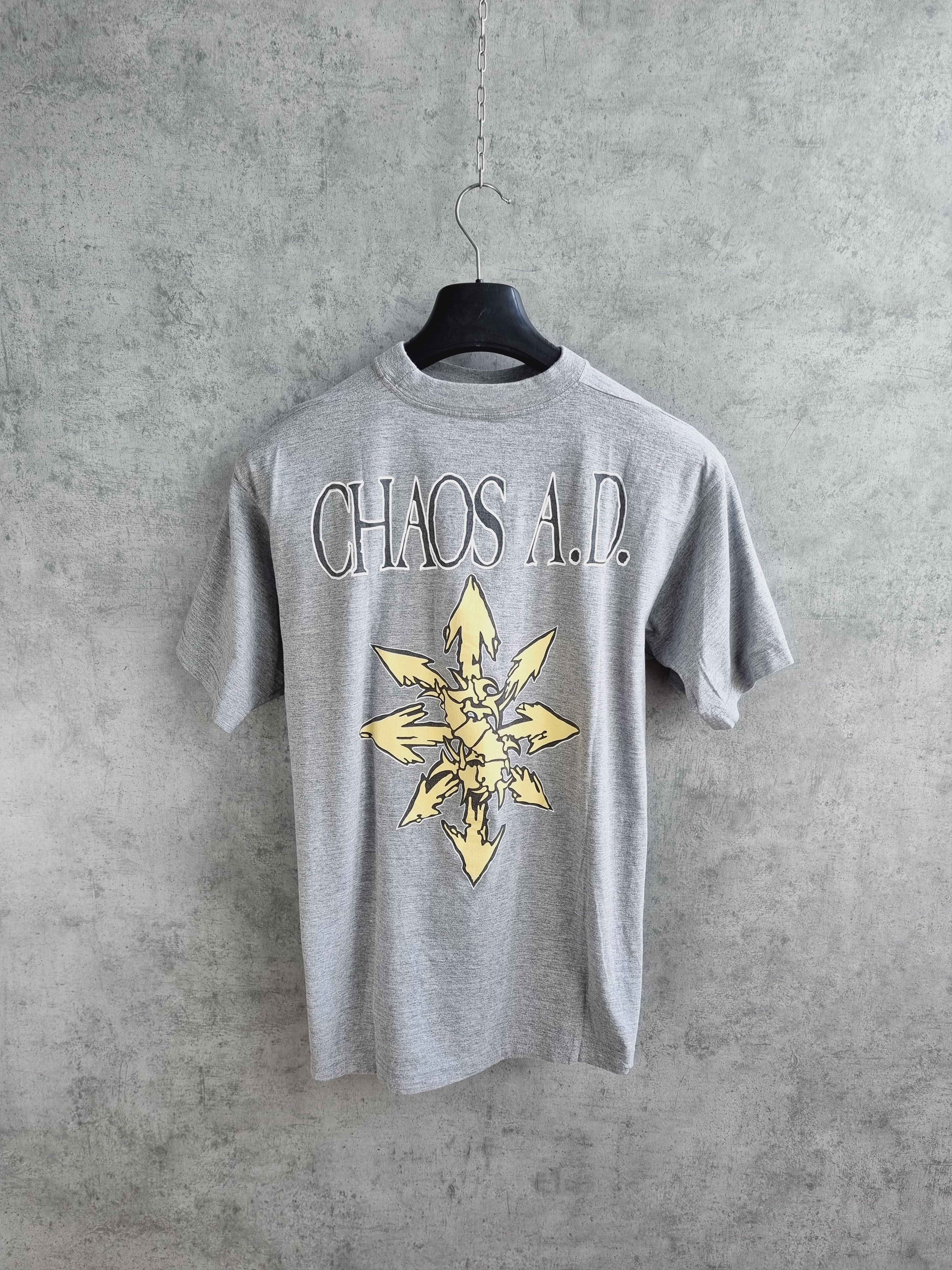 Band Tees Rare print 93s SEPULTURA CHAOS AD Vintage Tee shirt Size US L / EU 52-54 / 3 - 5 Thumbnail