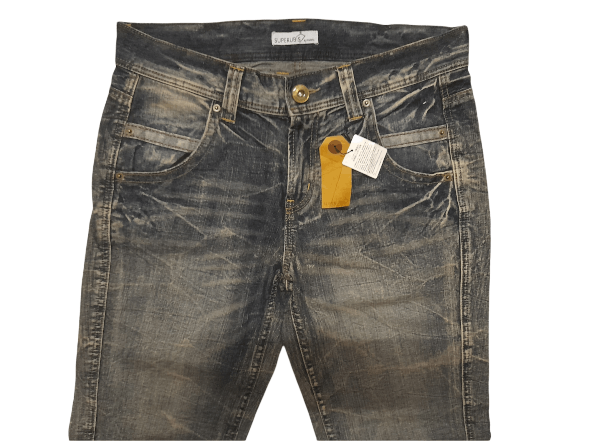 Japanese Brand Superbis Valletta Denim Distressed Effect Japan (D849) w34 Size US 34 / EU 50 - 3 Thumbnail