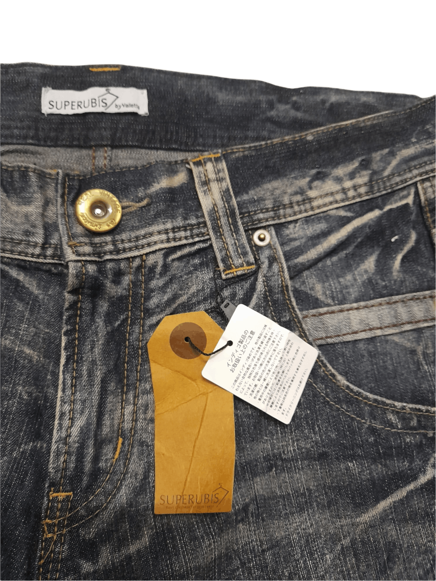 Japanese Brand Superbis Valletta Denim Distressed Effect Japan (D849) w34 Size US 34 / EU 50 - 4 Thumbnail