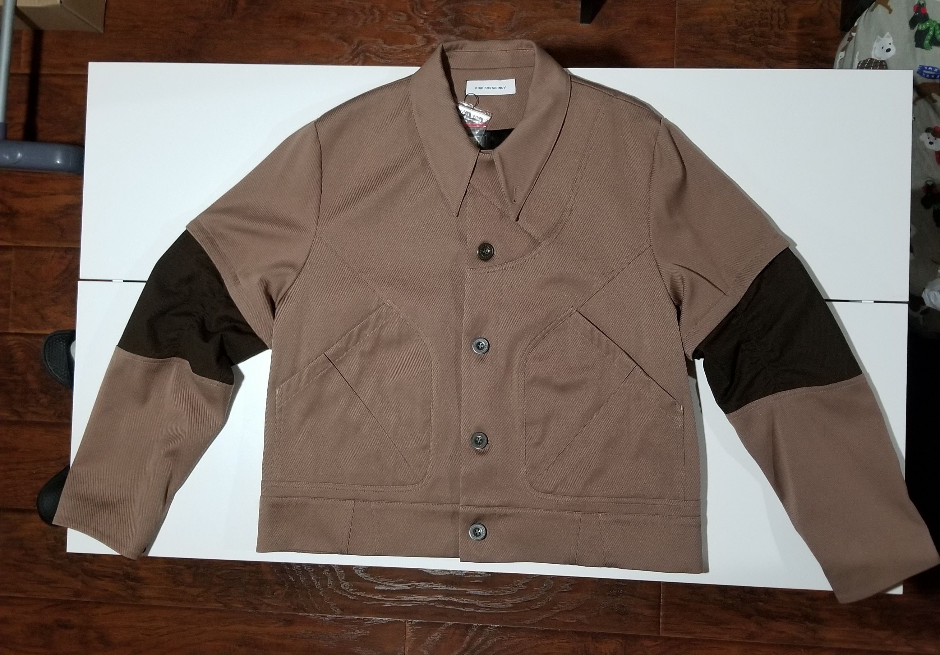 image of Kiko Kostadinov Kassel Blouson in Lion Brown, Men's (Size Large)