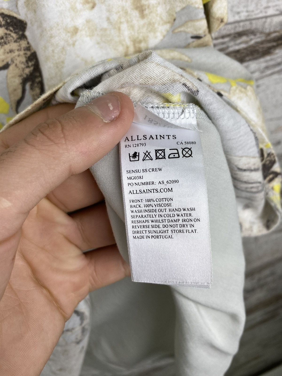 Allsaints × Japanese Brand Mens AllSaints SENSU SS CREW T Shirt SS tee streetwear Size US M / EU 48-50 / 2 - 7 Thumbnail