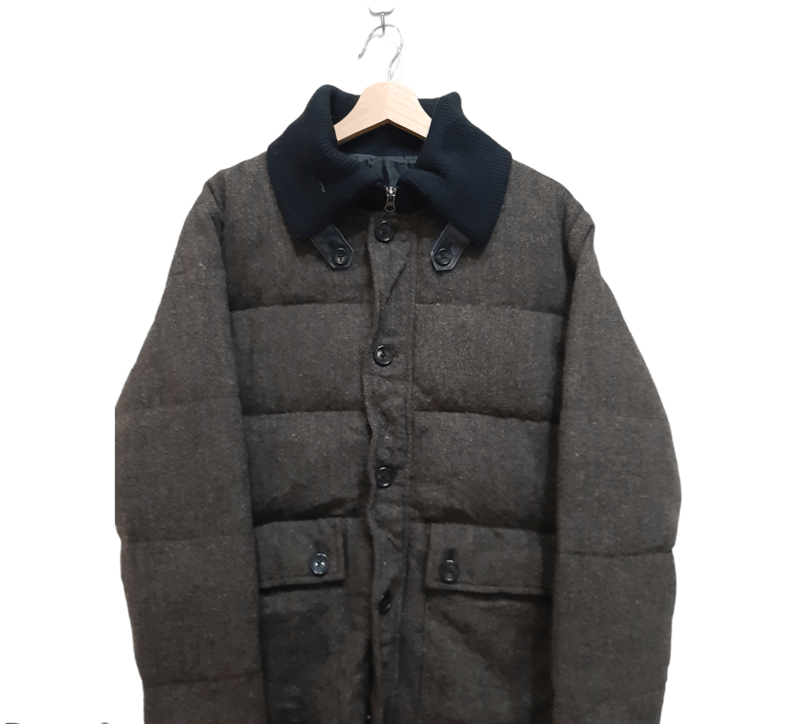 Beams Plus Vintage Beams Down Jacket Wool Size US M / EU 48-50 / 2 - 2 Thumbnail
