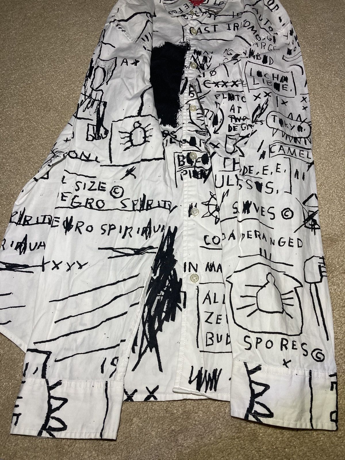 Supreme FW13 Supreme Jean Michel Basquiat Graffiti Samo Shirt Art 90 Size US M / EU 48-50 / 2 - 7 Thumbnail
