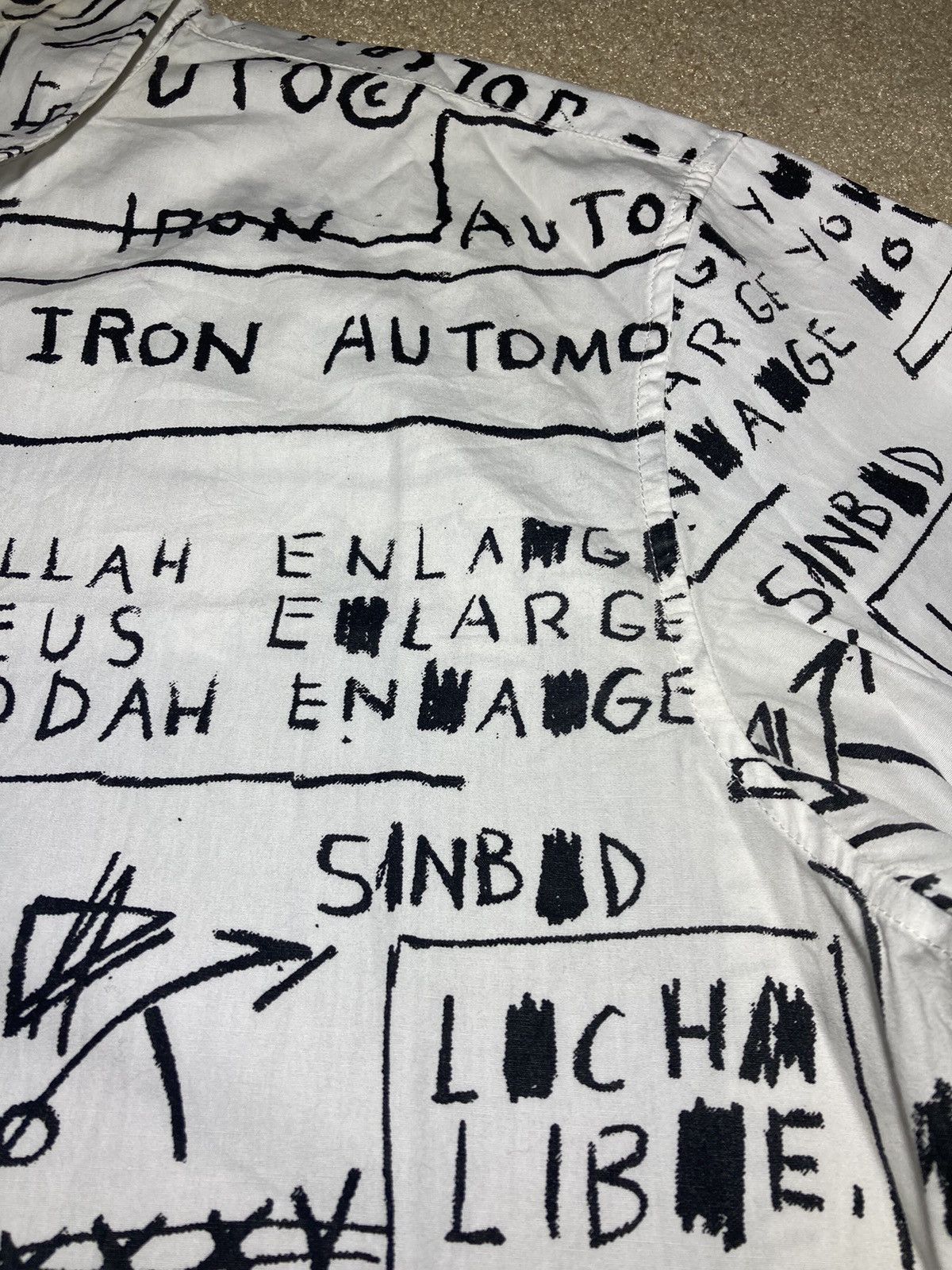 Supreme FW13 Supreme Jean Michel Basquiat Graffiti Samo Shirt Art 90 Size US M / EU 48-50 / 2 - 6 Thumbnail