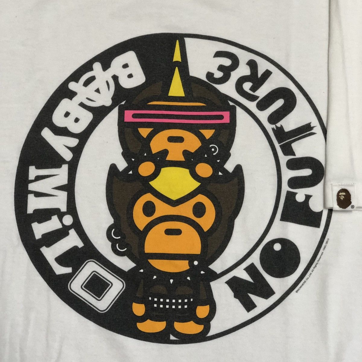 Bape Baby Milo No Future Tee Size US M / EU 48-50 / 2 - 2 Thumbnail