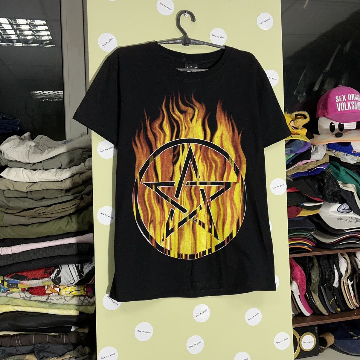 Vintage Vintage Y2K Pentagram Graphic Tee Dark Underground Horror Pu Size US L / EU 52-54 / 3 - 2 Thumbnail