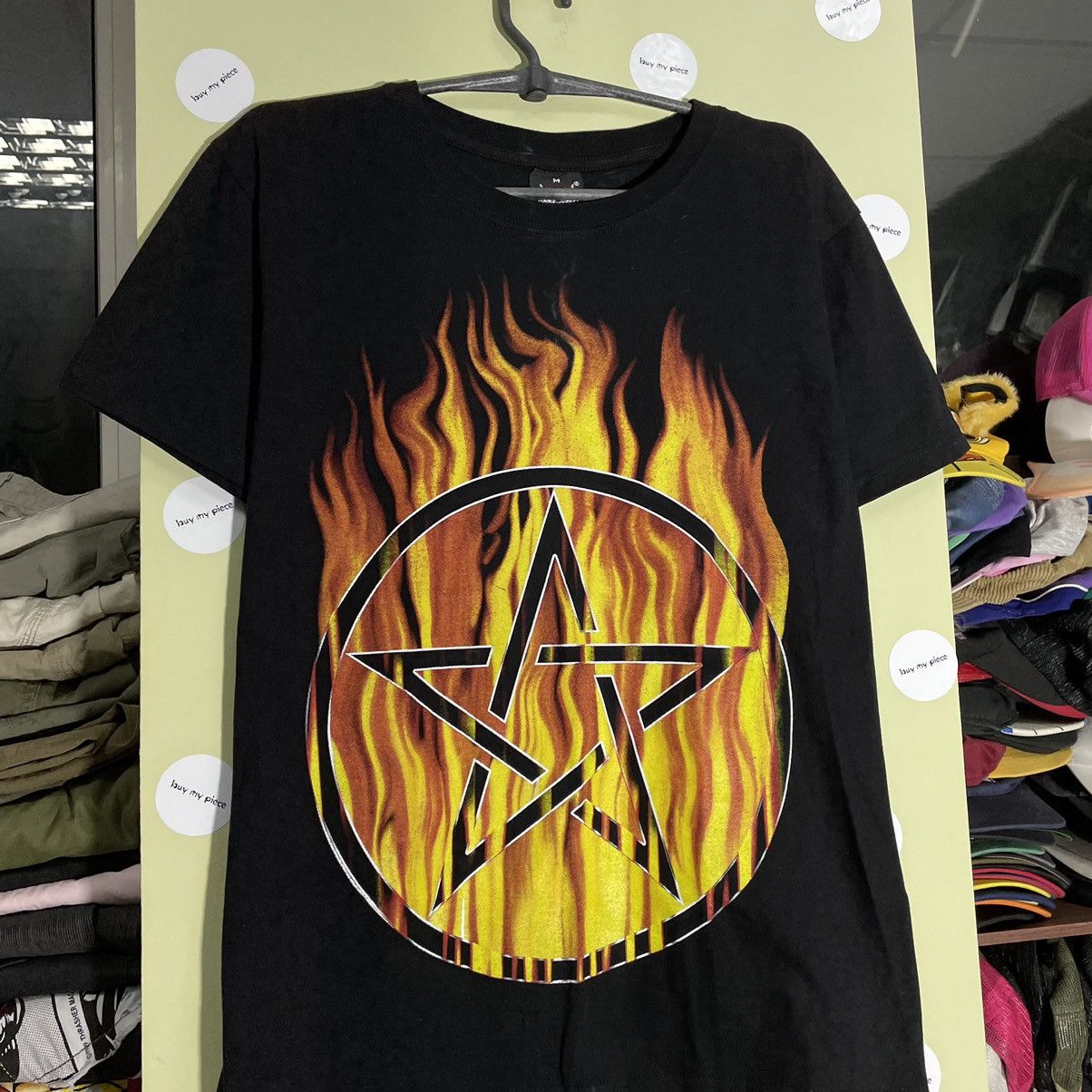 Vintage Vintage Y2K Pentagram Graphic Tee Dark Underground Horror Pu Size US L / EU 52-54 / 3 - 4 Thumbnail