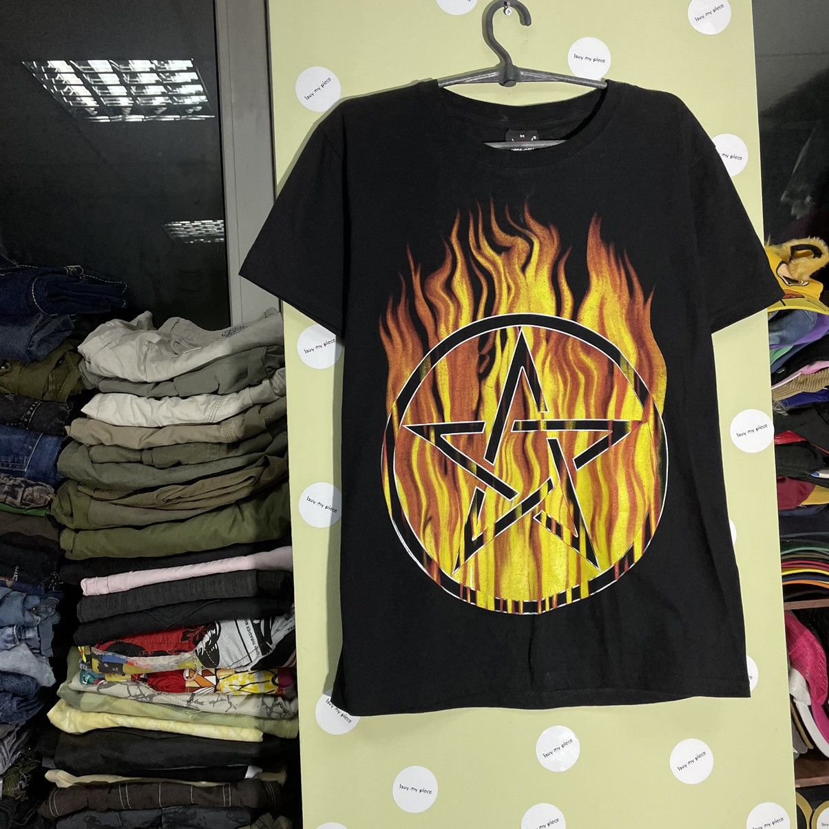 Vintage Vintage Y2K Pentagram Graphic Tee Dark Underground Horror Pu Size US L / EU 52-54 / 3 - 3 Thumbnail