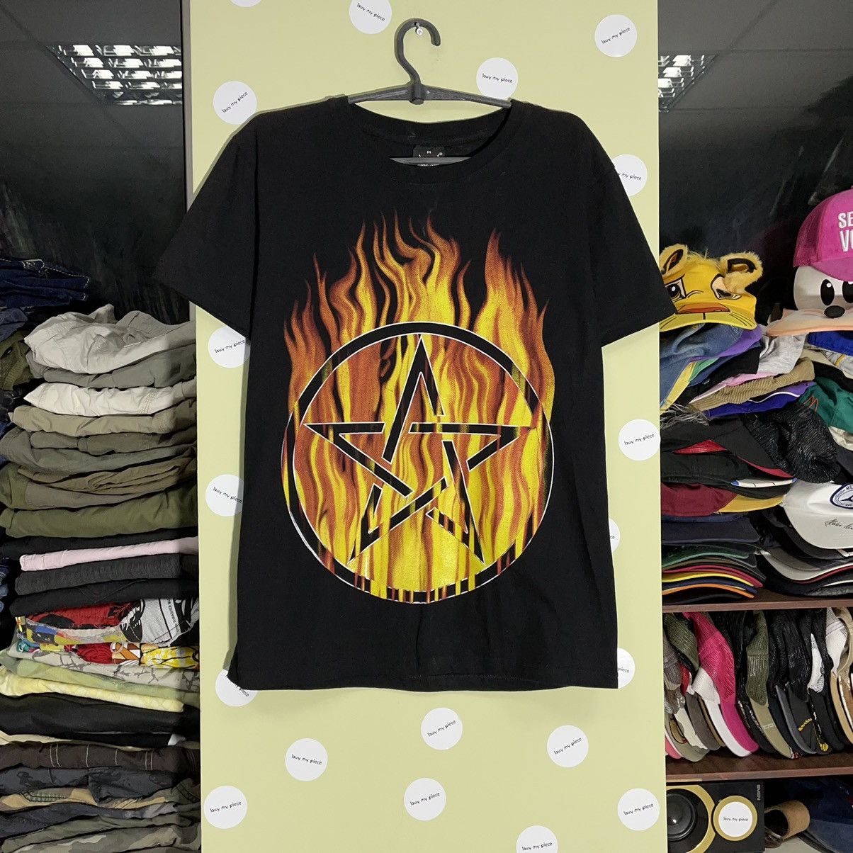 Vintage Vintage Y2K Pentagram Graphic Tee Dark Underground Horror Pu Size US L / EU 52-54 / 3 - 1 Thumbnail