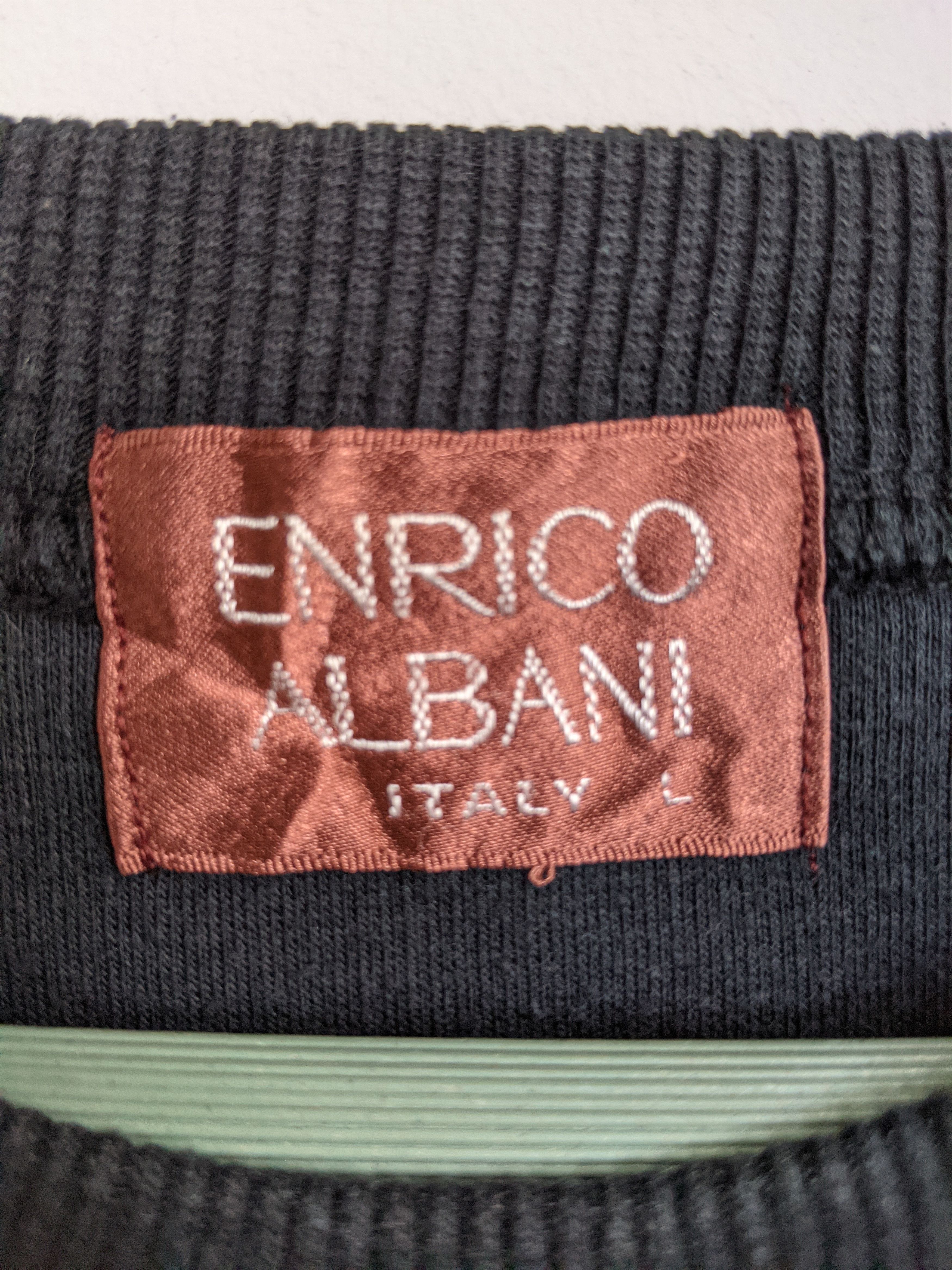 Other Vintage Enrico Albani Embroidery Logo Sweatshirt Size US L / EU 52-54 / 3 - 3 Thumbnail