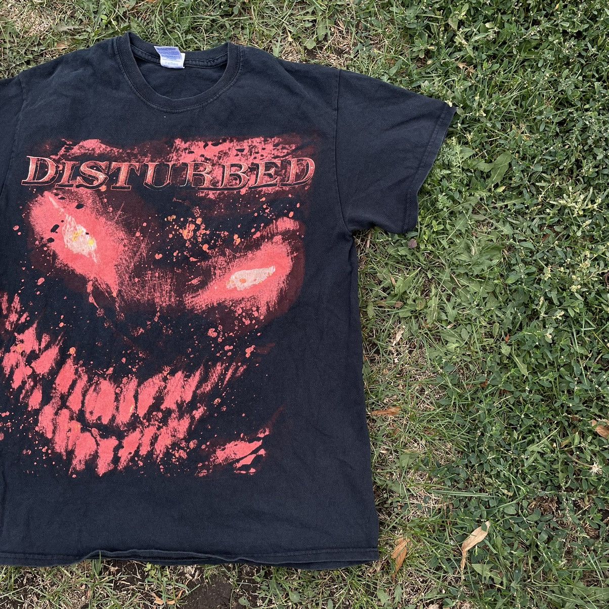 Vintage Vintage Y2K Disturbed Band Tee Graphic Horror Punk Grunge M Size US M / EU 48-50 / 2 - 2 Thumbnail