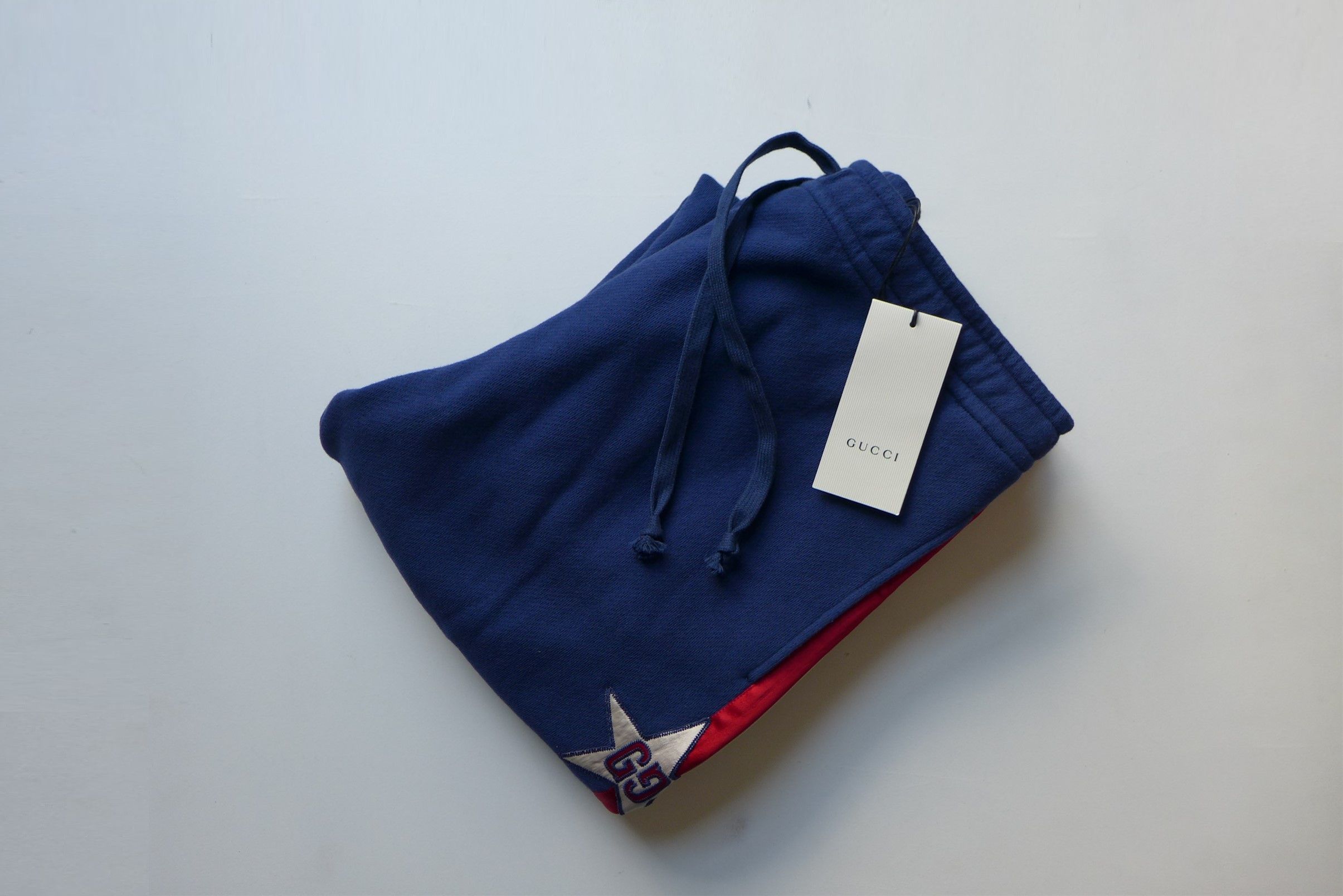 Gucci SS19 GG Star Sweatpants -- Navy