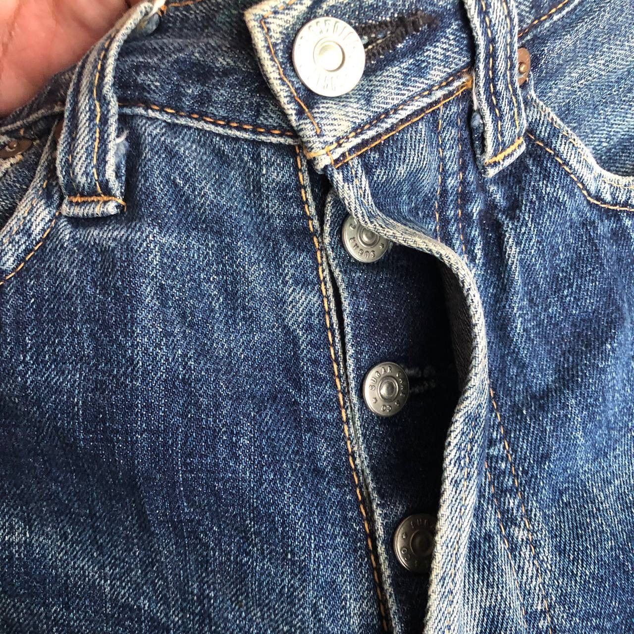 Sugar Cane × Toyo Enterprises VINTAGE SUGAR CANE BY TOYO ENTERPRISE DISTRESSED DENIM Size US 26 / EU 42 - 8 Thumbnail