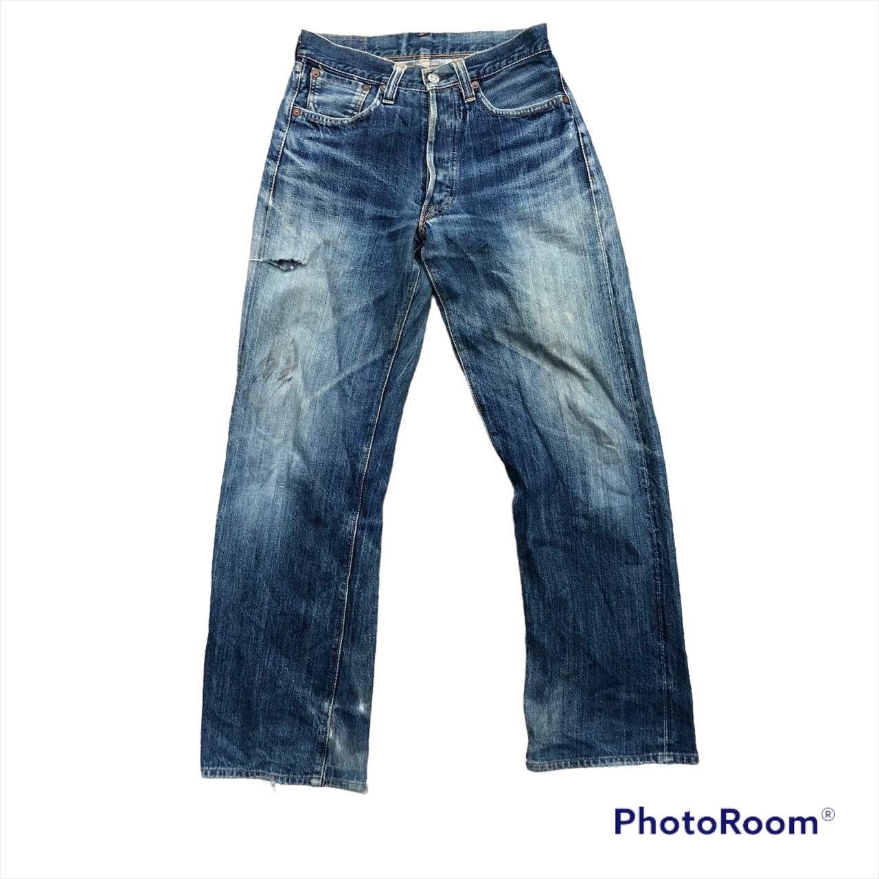 Sugar Cane × Toyo Enterprises VINTAGE SUGAR CANE BY TOYO ENTERPRISE DISTRESSED DENIM Size US 26 / EU 42 - 1 Thumbnail