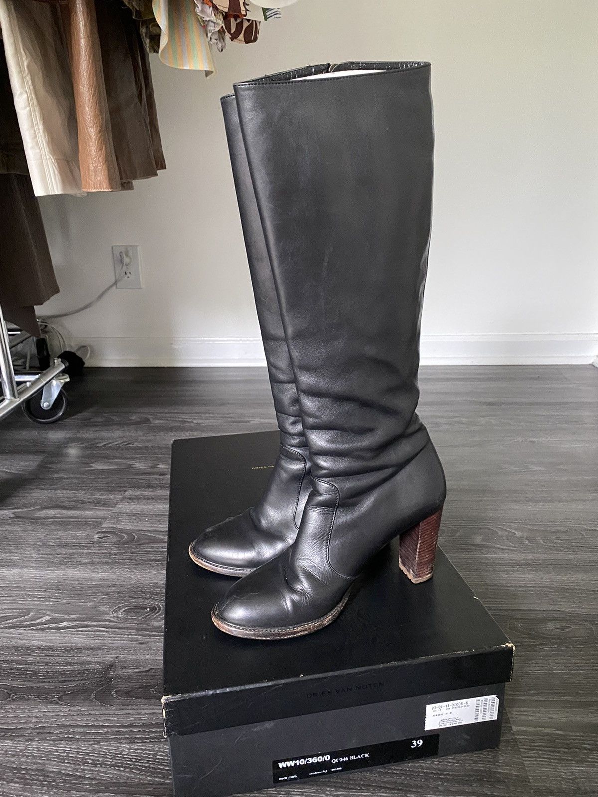 ブーツその他 DRIES VAN NOTEN LEATHER ASYMMETRIC BOOTS Dries Van Noten LEATHER ASYMMETRIC BOOTS | Grailed