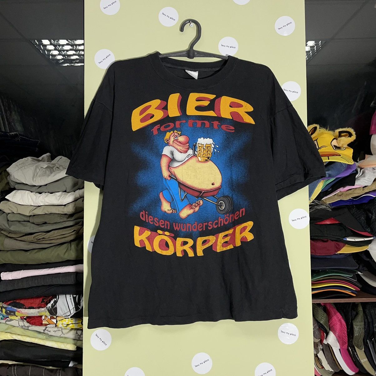Vintage Vintage 90s Sun Faded Graphic Beer Tee Oversized Grunge L Size US L / EU 52-54 / 3 - 3 Thumbnail