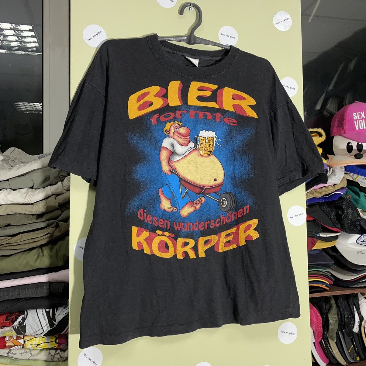 Vintage Vintage 90s Sun Faded Graphic Beer Tee Oversized Grunge L Size US L / EU 52-54 / 3 - 2 Thumbnail