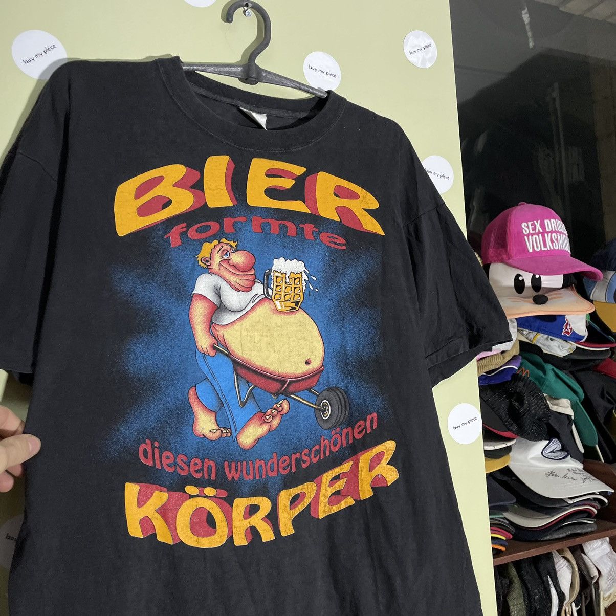 Vintage Vintage 90s Sun Faded Graphic Beer Tee Oversized Grunge L Size US L / EU 52-54 / 3 - 1 Thumbnail