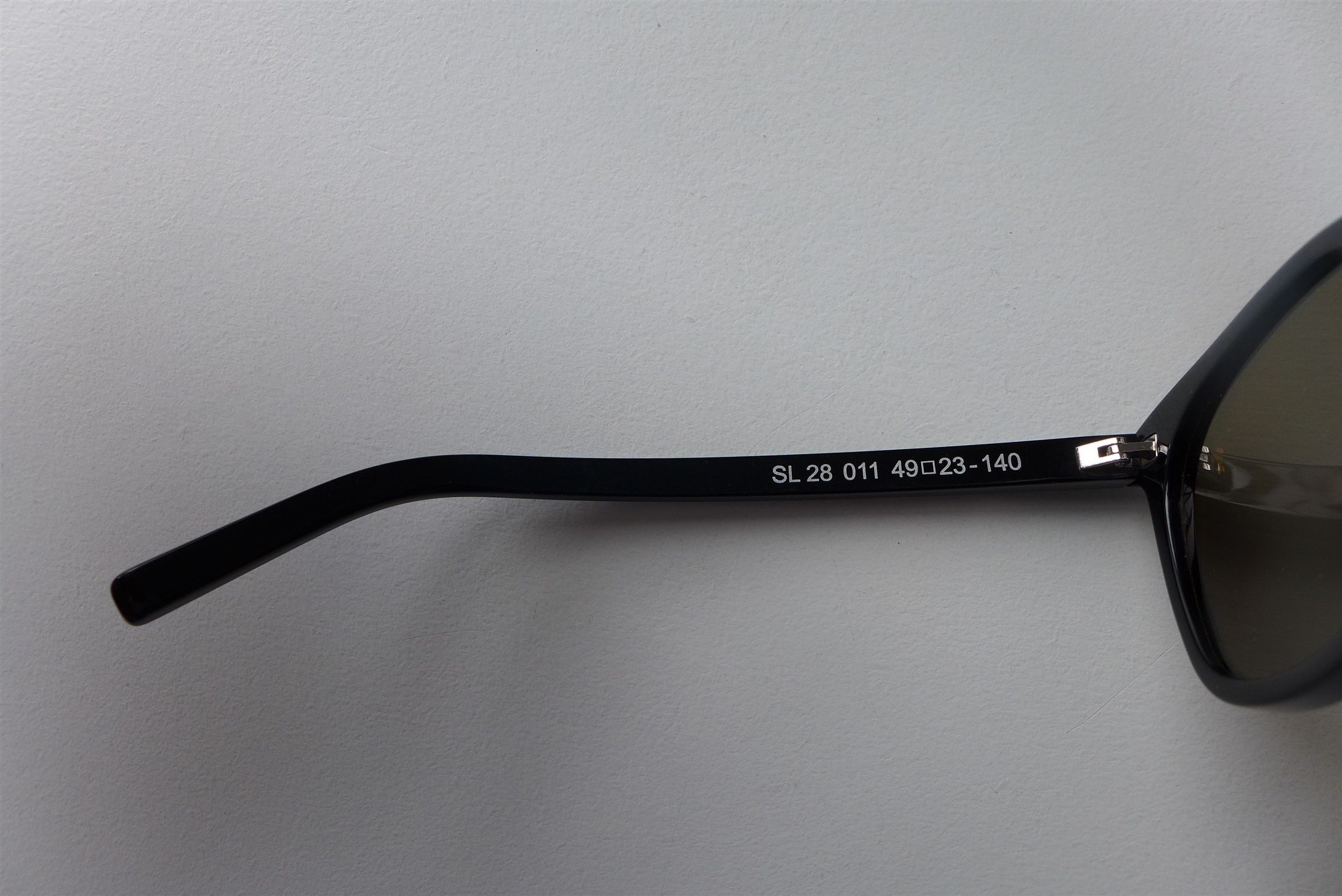 Saint Laurent Paris Saint Laurent Classic SL28 Sunglasses - Black & Gold Size ONE SIZE - 12 Thumbnail