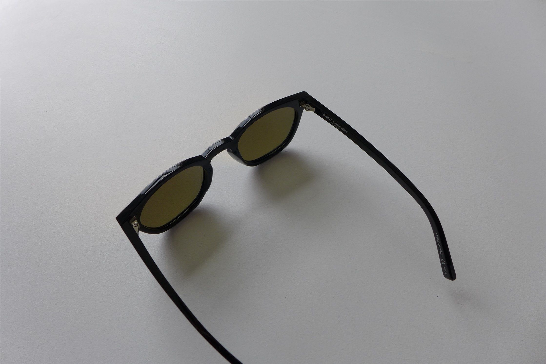 Saint Laurent Paris Saint Laurent Classic SL28 Sunglasses - Black & Gold Size ONE SIZE - 8 Thumbnail