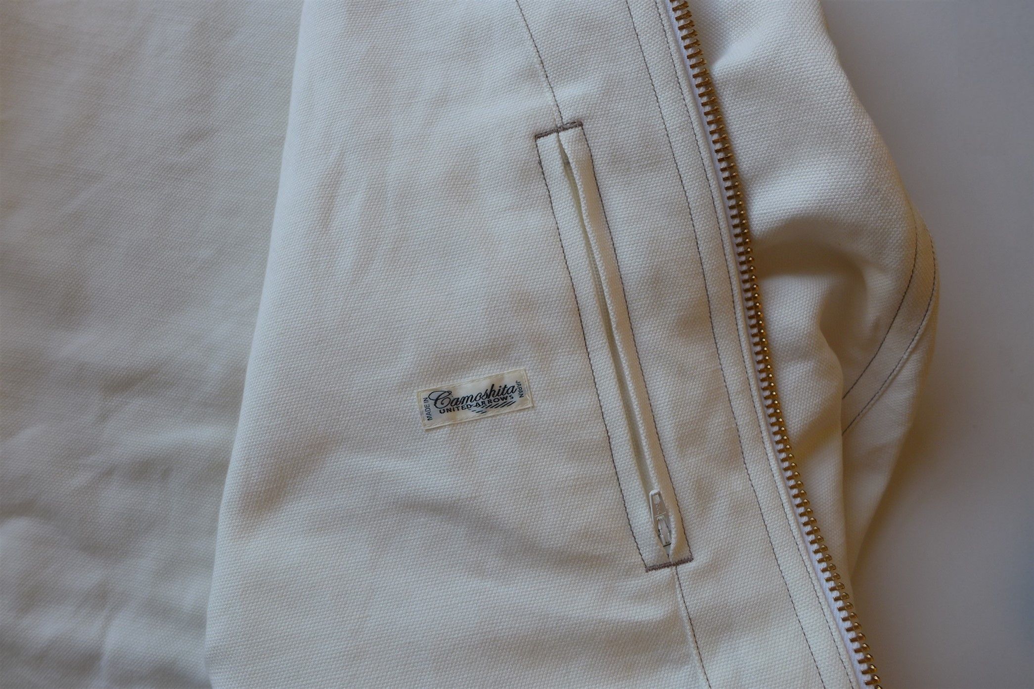 Camoshita Camoshita Field Jacket - White Canvas Size US XL / EU 56 / 4 - 10 Thumbnail