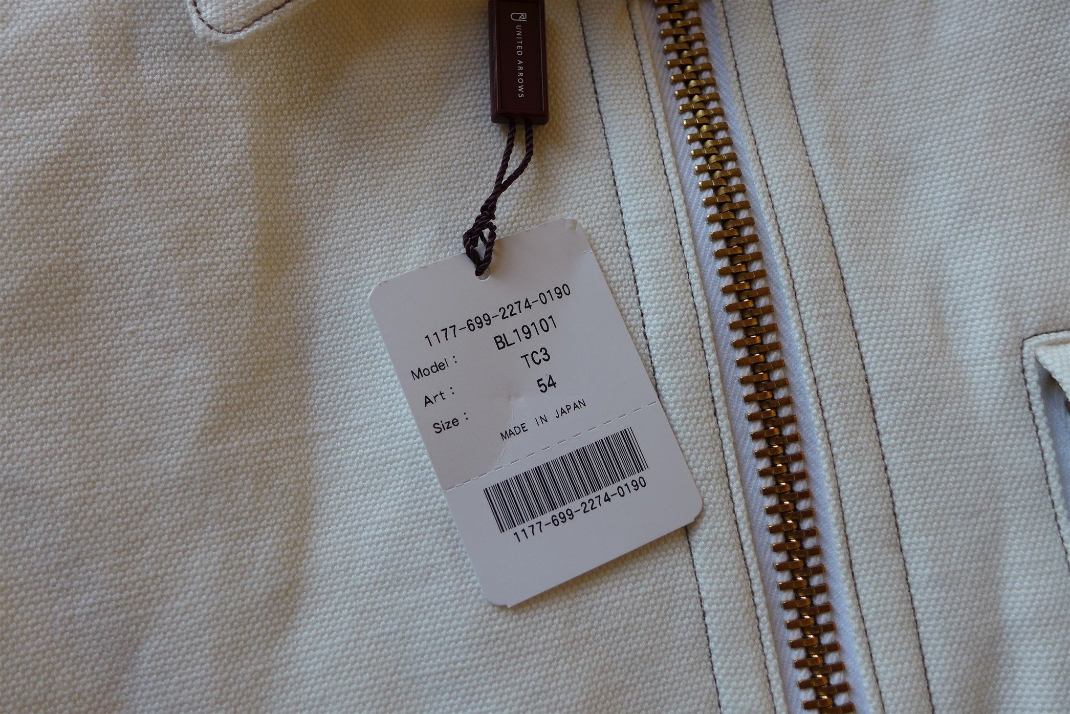 Camoshita Camoshita Field Jacket - White Canvas Size US XL / EU 56 / 4 - 5 Thumbnail