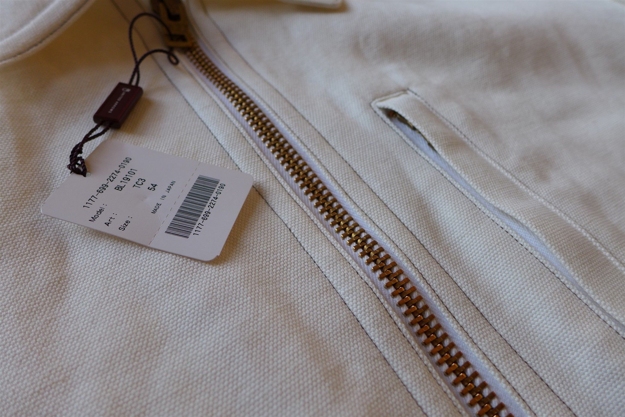 Camoshita Camoshita Field Jacket - White Canvas Size US XL / EU 56 / 4 - 6 Thumbnail