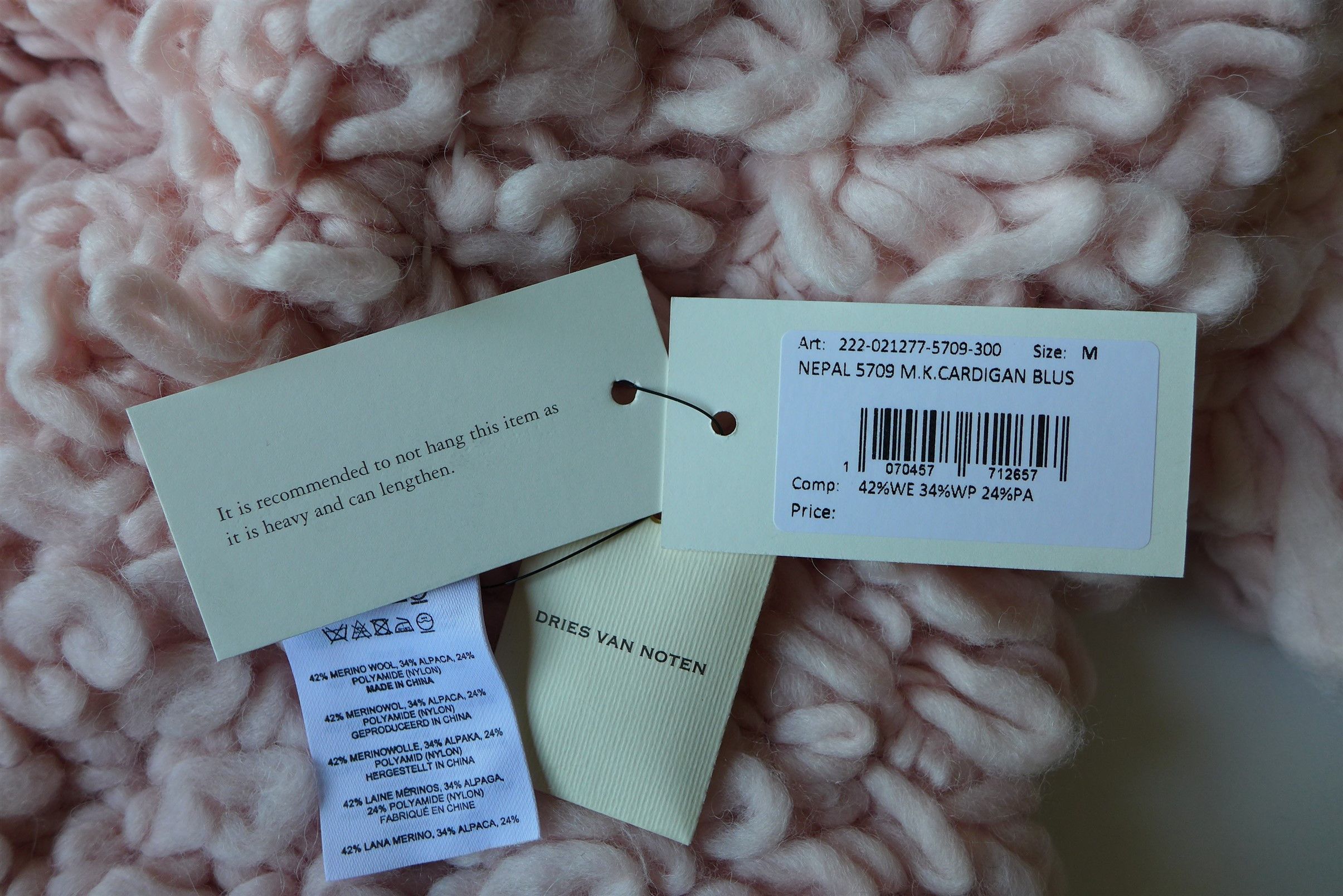 Dries Van Noten Dries Van Noten Nepal Cardigan - Blush Size US M / EU 48-50 / 2 - 11 Thumbnail