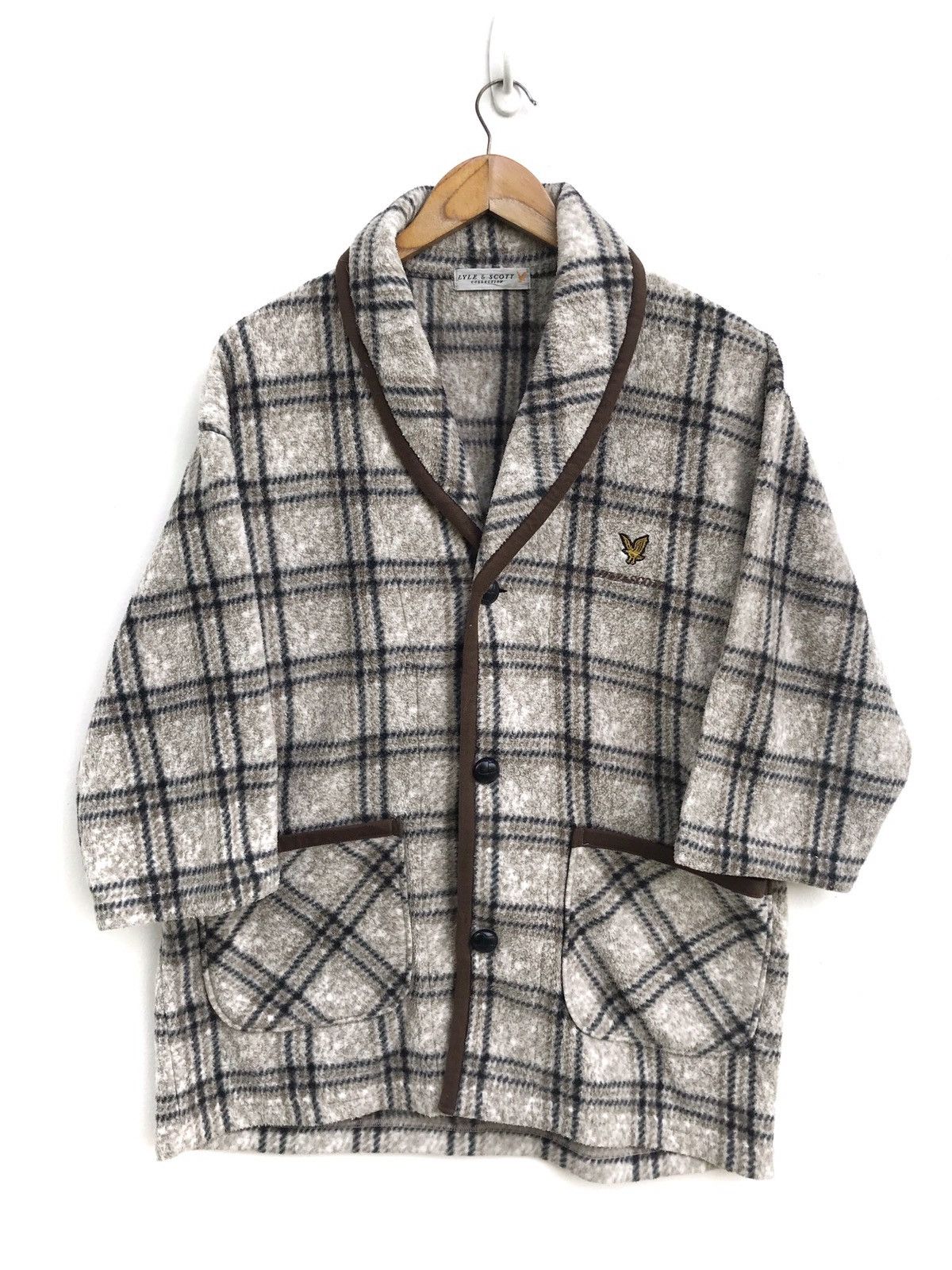 Lyle & Scott Vintage Lyle & Scott Fleece Winter Checkered Jacket Size US M / EU 48-50 / 2 - 1 Thumbnail