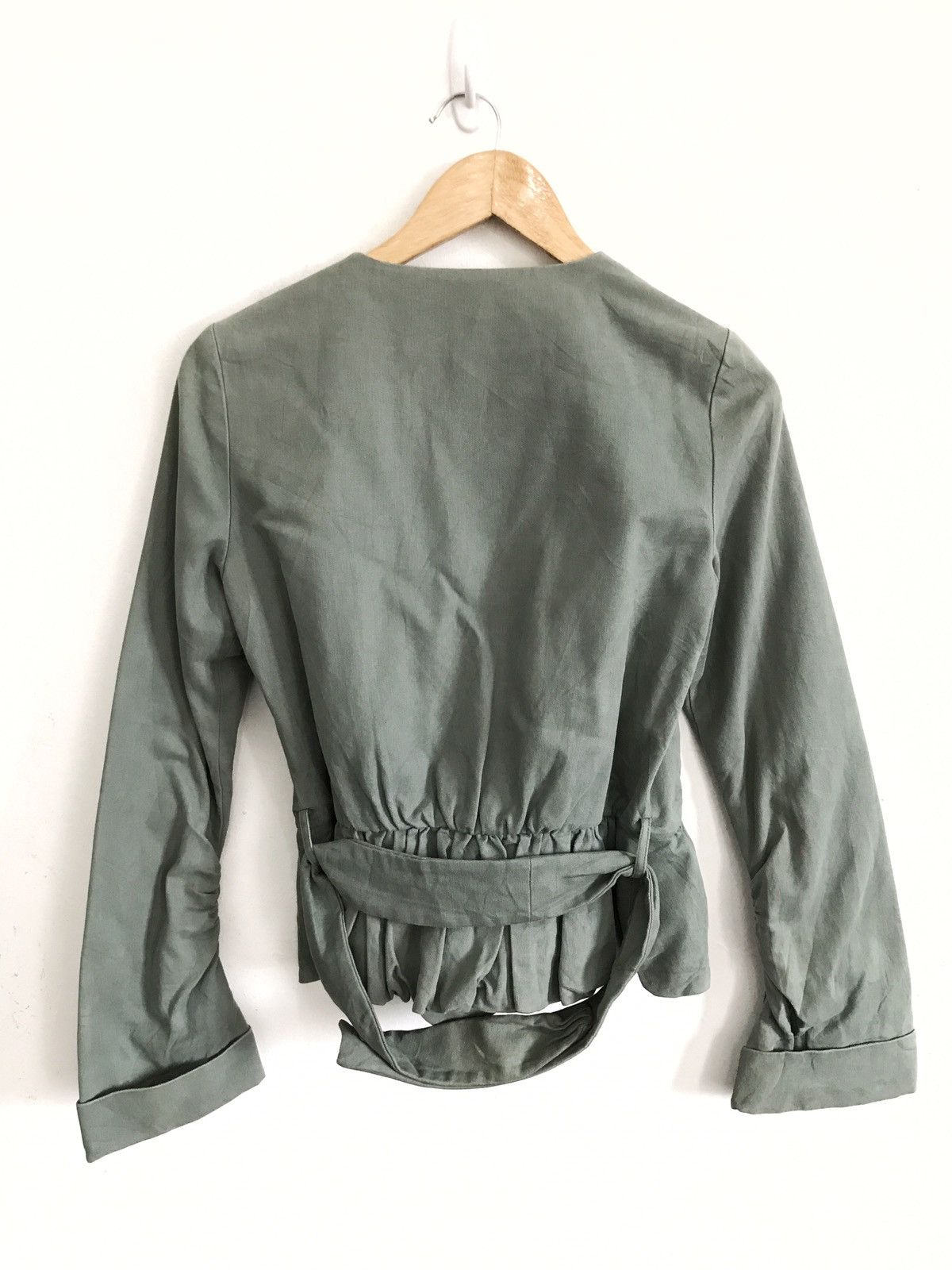 Isabel Marant Isabel Marant Olive Green Jacket Made In Portugal Size US XXS / EU 40 - 2 Thumbnail