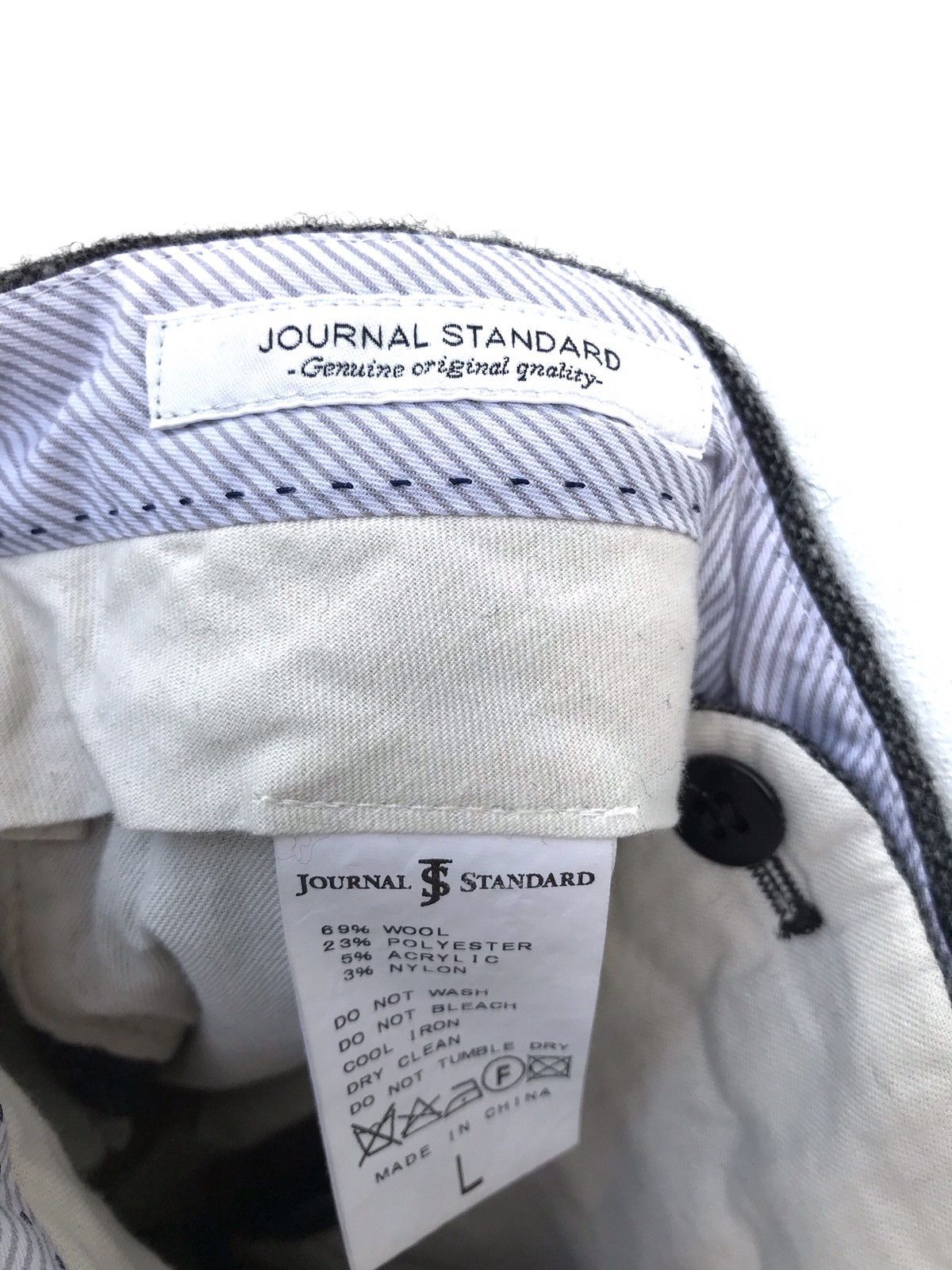 Journal Standard Journal Standard Wool Grey Trousers Pants Size US 30 / EU 46 - 6 Thumbnail