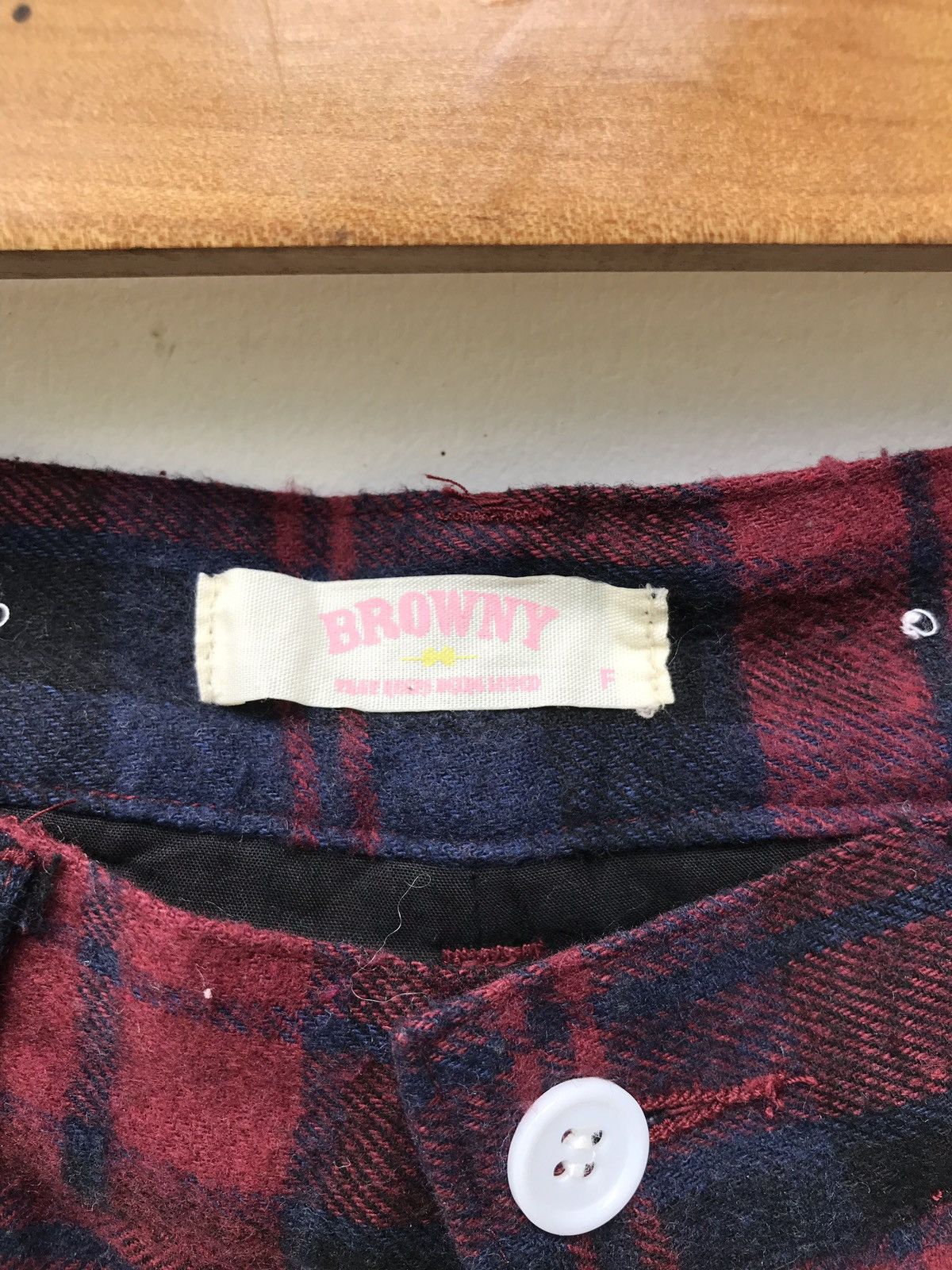 Japanese Brand Japanese Brand BROWNY JAPAN Suspenders Red Checked Pants Size US 29 - 5 Thumbnail