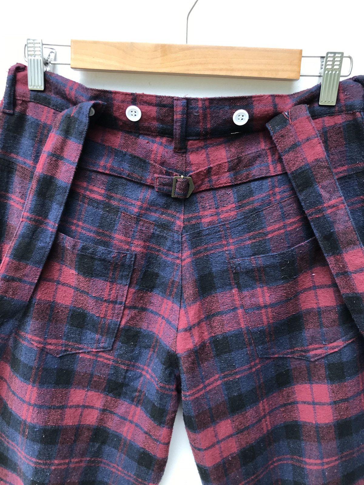 Japanese Brand Japanese Brand BROWNY JAPAN Suspenders Red Checked Pants Size US 29 - 4 Thumbnail