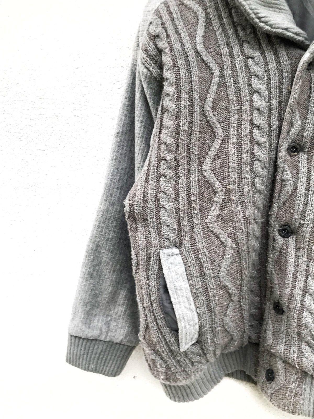 Gianni Valentino × Valentino × Vintage Gianni Valentino Shawl Collar Button Sweatshirt Sweater Size US M / EU 48-50 / 2 - 5 Thumbnail