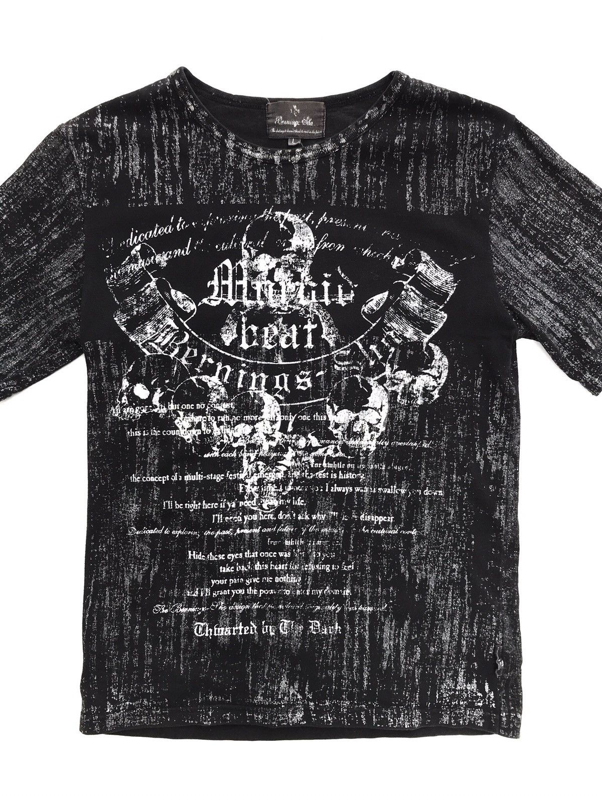 Japanese Brand × Seditionaries Japanese Brand Burning Sho Seditionaries Skull Glitter Tee Size US S / EU 44-46 / 1 - 1 Thumbnail