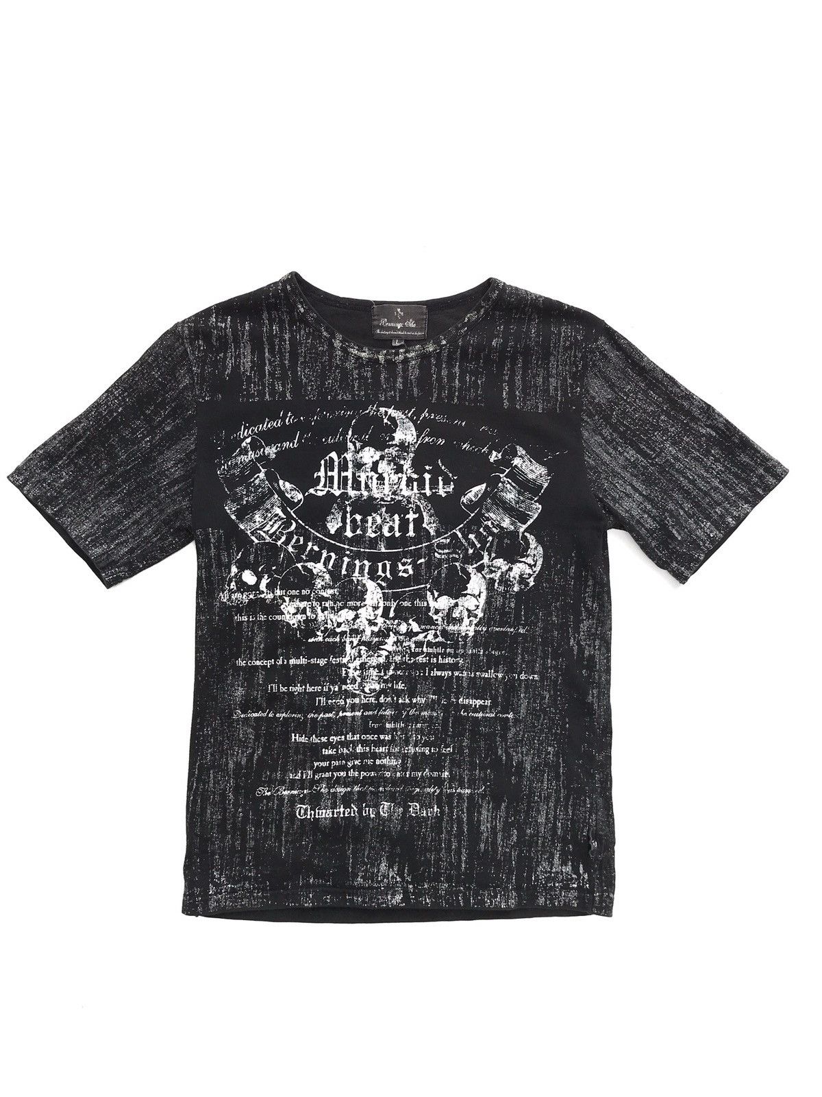 Japanese Brand × Seditionaries Japanese Brand Burning Sho Seditionaries Skull Glitter Tee Size US S / EU 44-46 / 1 - 2 Thumbnail