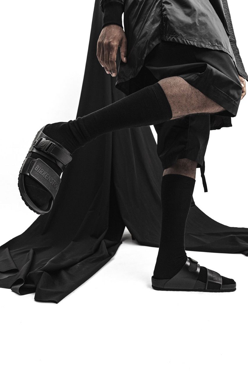 Birkenstock × Rick Owens n/a Rick Owens x Birkenstock Black Rotterdam Sandals Size US 9 / EU 42 - 24 Thumbnail