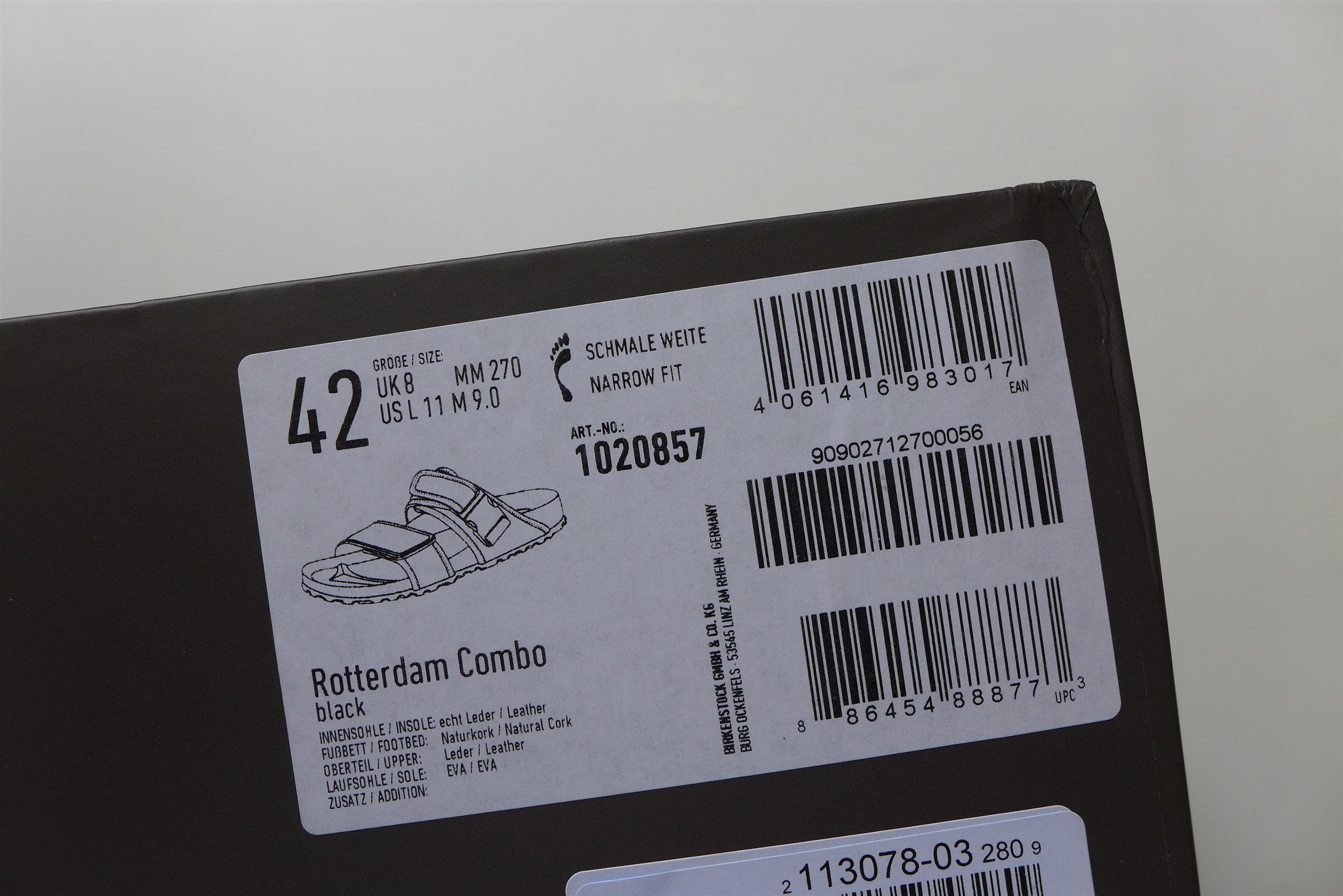 Birkenstock × Rick Owens n/a Rick Owens x Birkenstock Black Rotterdam Sandals Size US 9 / EU 42 - 20 Thumbnail