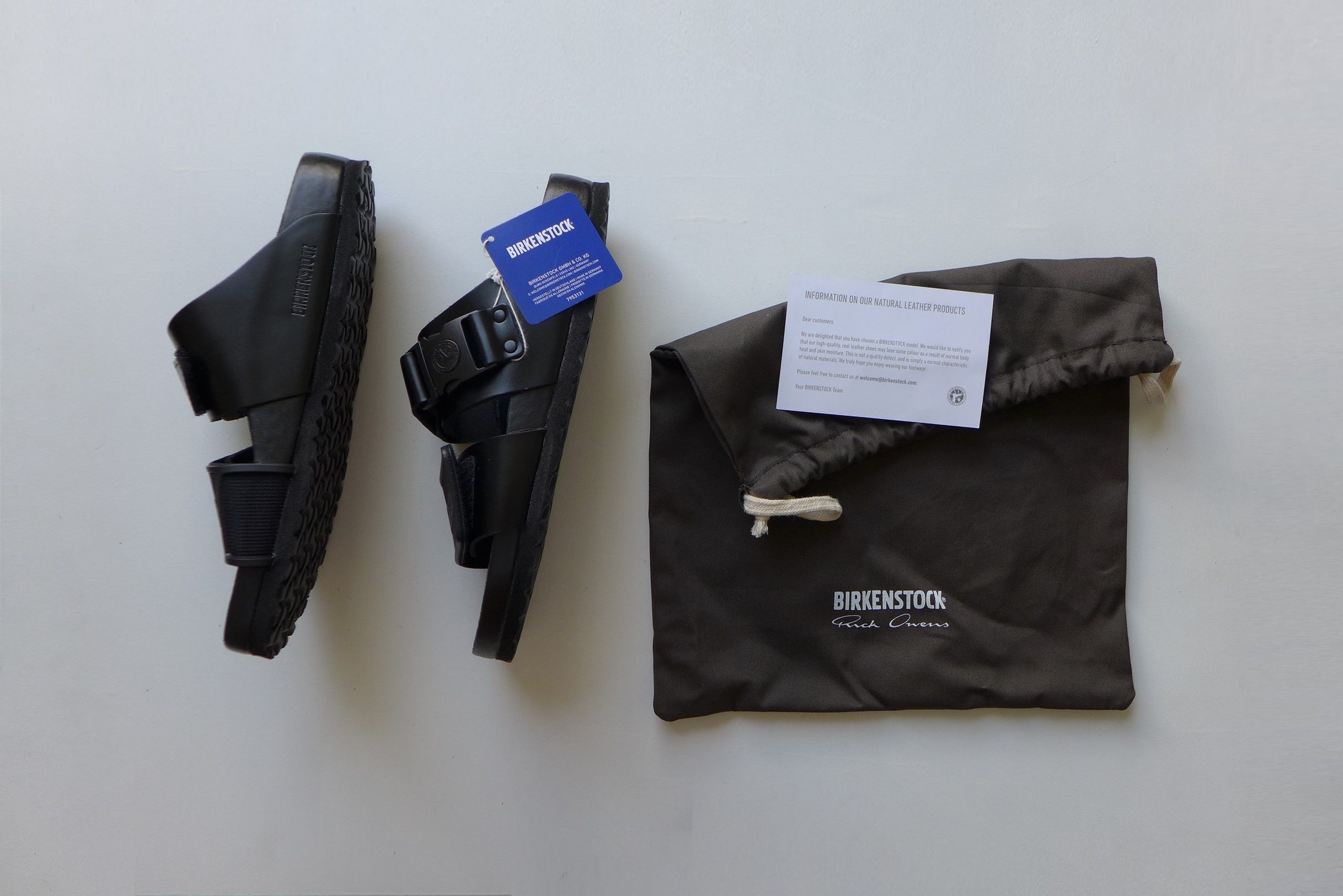 Birkenstock × Rick Owens n/a Rick Owens x Birkenstock Black Rotterdam Sandals Size US 9 / EU 42 - 17 Thumbnail