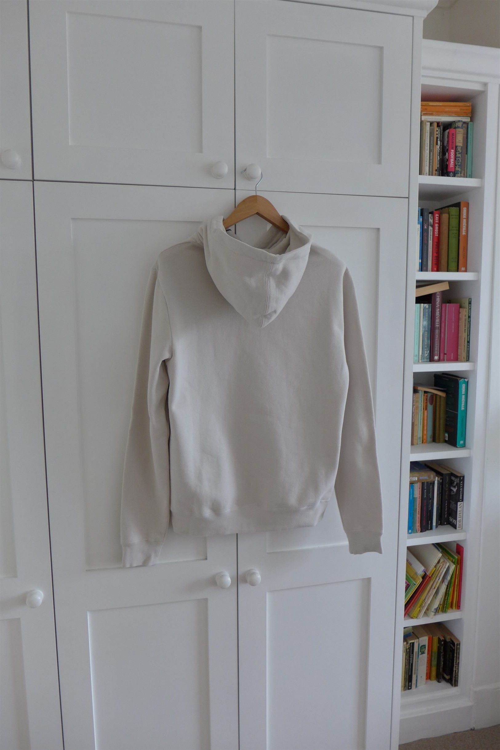Saint Laurent Paris Saint Laurent Optical Illusion Hoodie -- Ecru Cotton Size US M / EU 48-50 / 2 - 2 Thumbnail