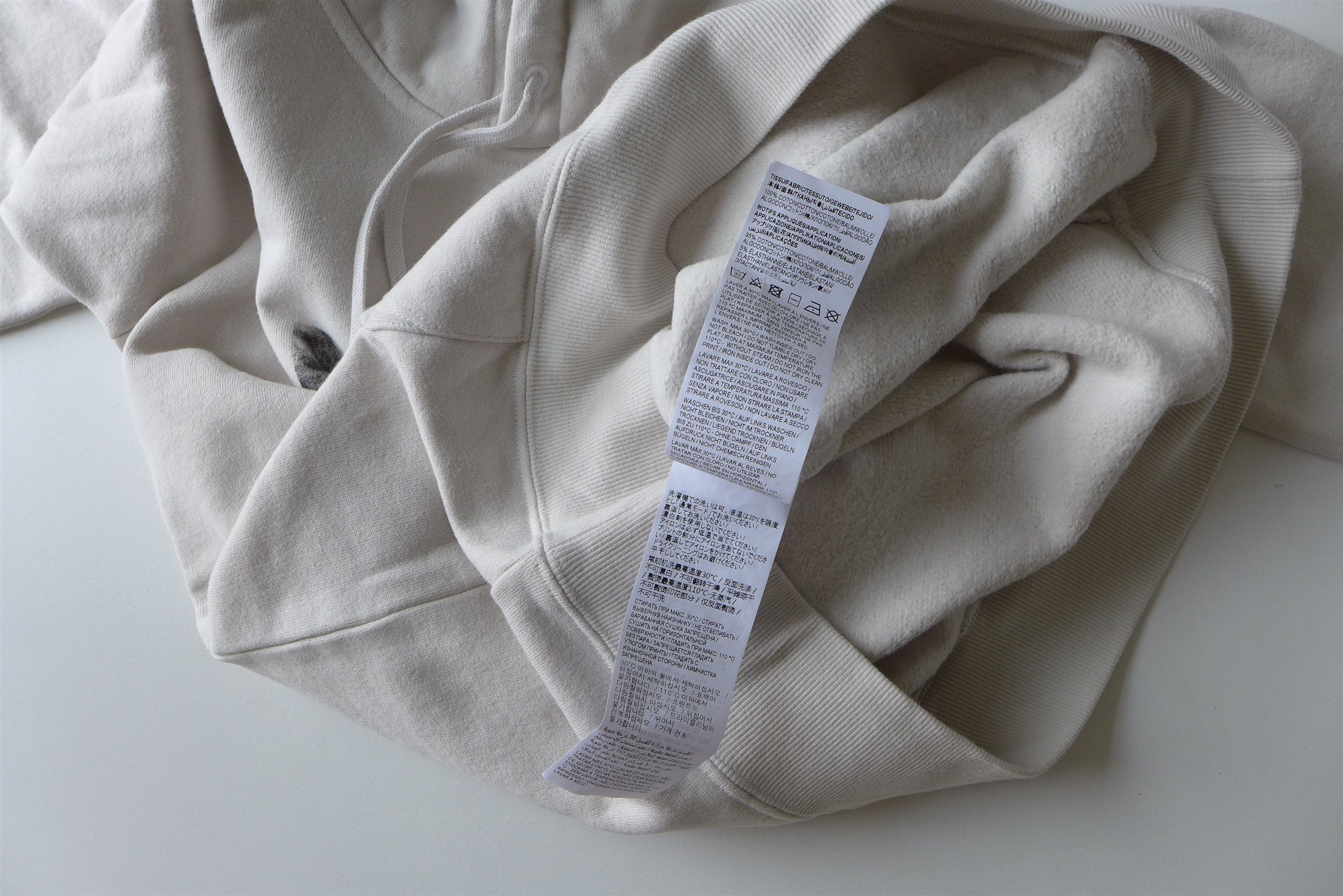 Saint Laurent Paris Saint Laurent Optical Illusion Hoodie -- Ecru Cotton Size US S / EU 44-46 / 1 - 16 Thumbnail