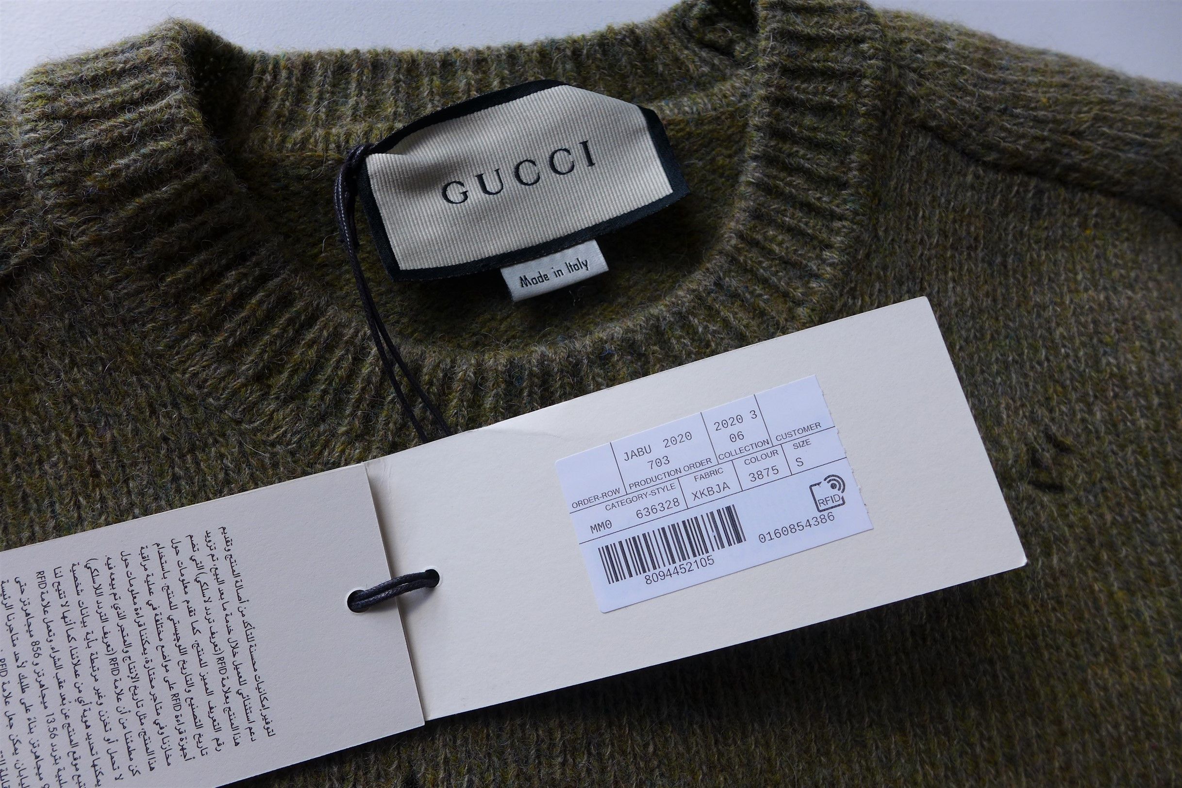 Gucci Gucci Distressed Sweater -- Green Shetland Wool Size US S / EU 44-46 / 1 - 15 Thumbnail
