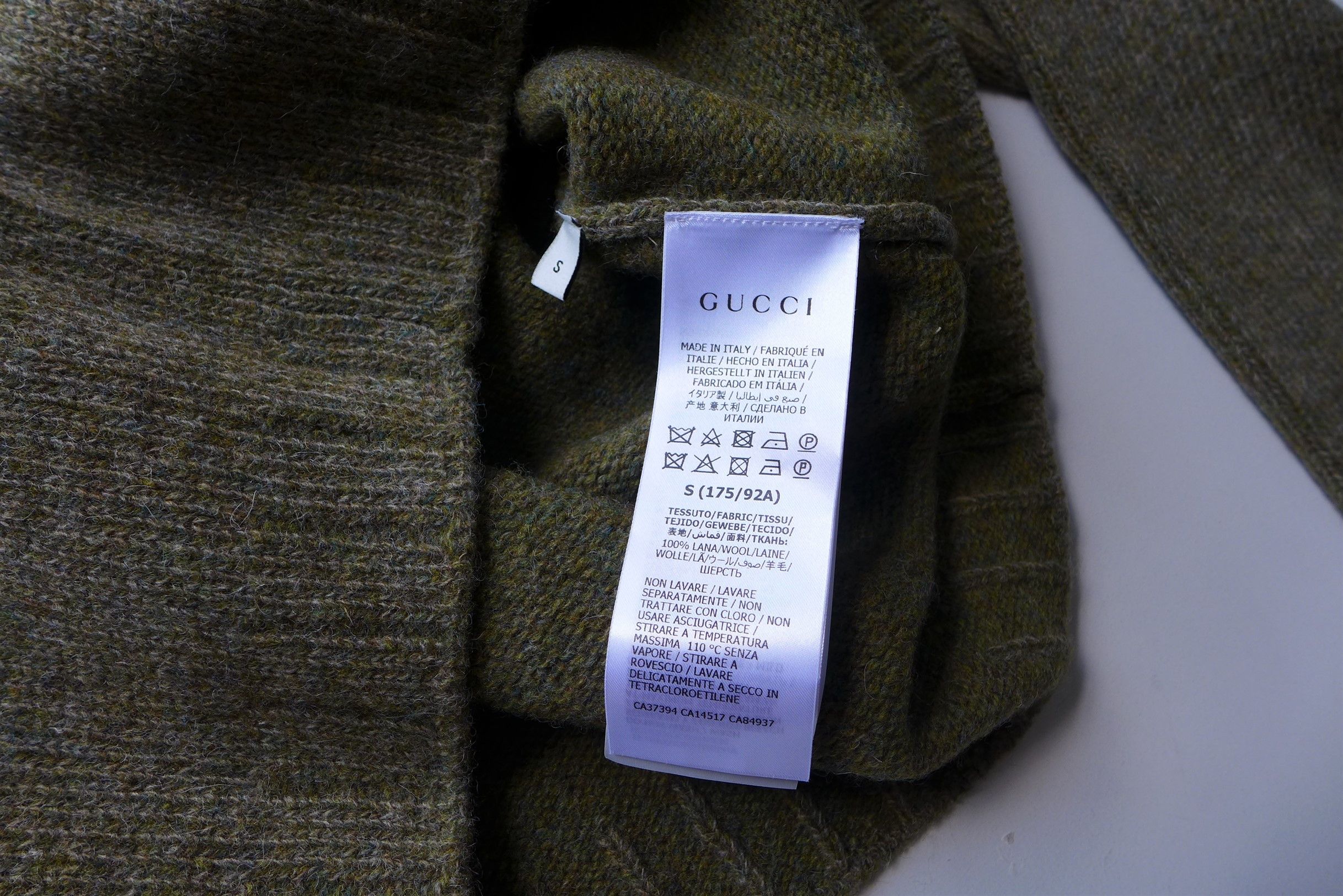 Gucci Gucci Distressed Sweater -- Green Shetland Wool Size US S / EU 44-46 / 1 - 16 Thumbnail
