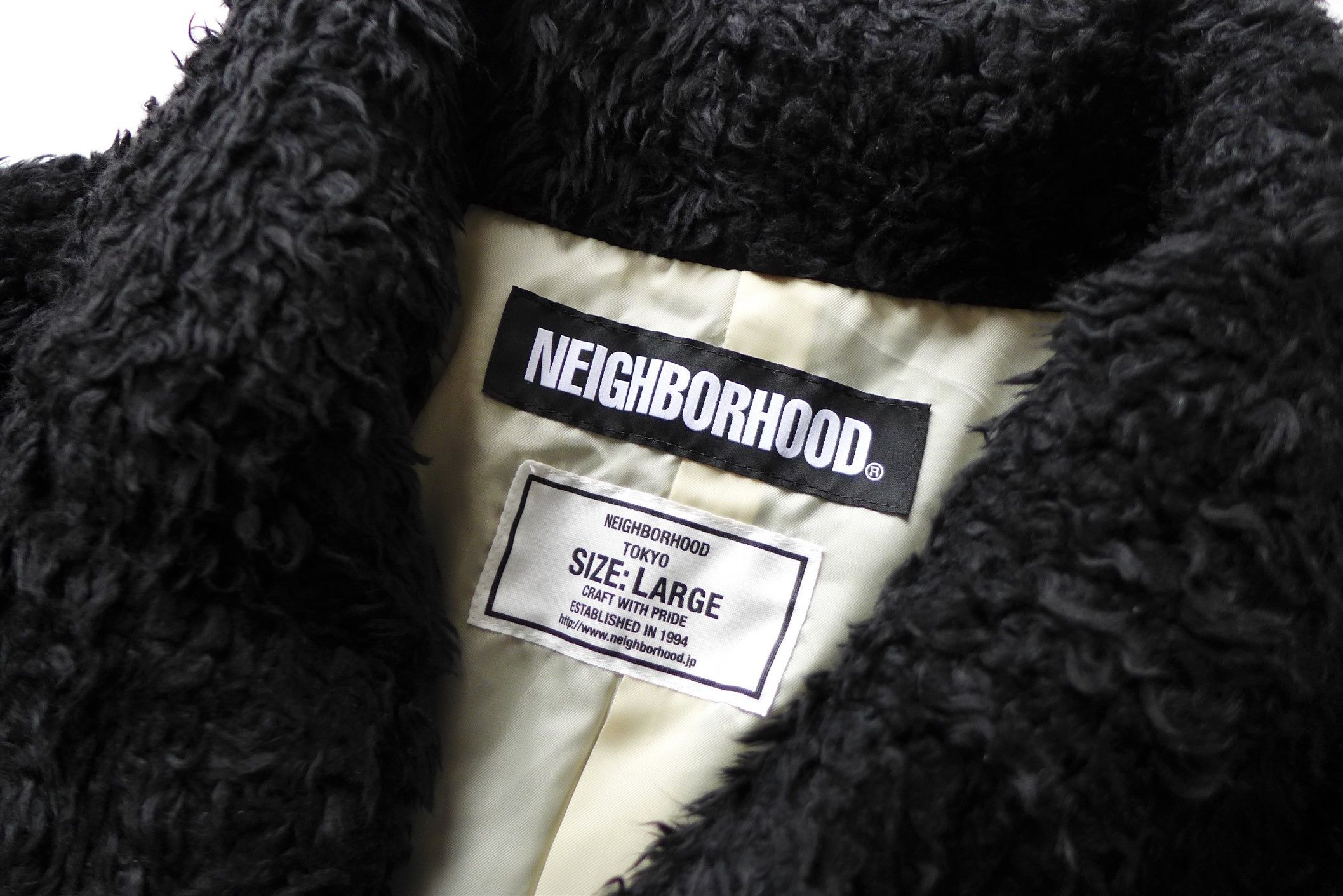 Neighborhood NEIGHBORHOOD FW18 King Coat - Black Faux Fur Size US L / EU 52-54 / 3 - 11 Thumbnail
