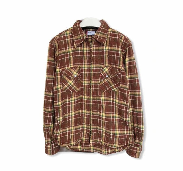 Levi’s Vintage Clothing Plaid Tartan Zipper Jacket