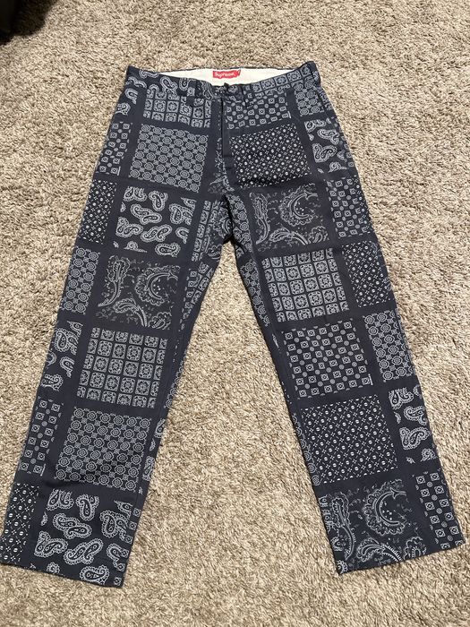 Supreme Supreme Paisley Grid Chino SS20 | Grailed