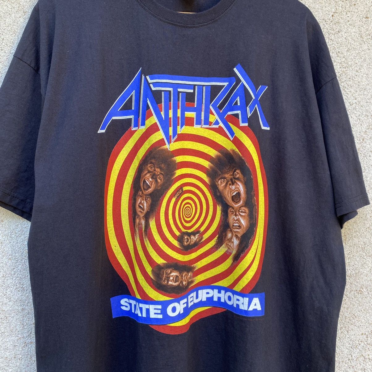 Band Tees Vintage Y2K Anthrax State Of Euphoria Band ERD GRUNGE TEE Size US XXL / EU 58 / 5 - 2 Thumbnail