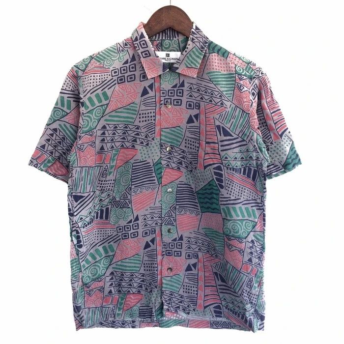 Pierre Balmain Vintage Pierre Balmain Art Design Button Up Shirt Size US M / EU 48-50 / 2 - 1 Thumbnail