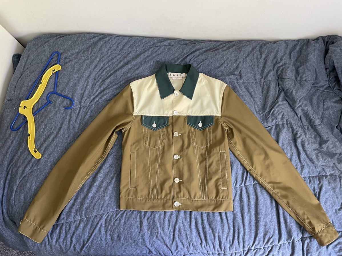 Marni Marni Color Block Paneled Nylon Trucker Jacket Size US S / EU 44-46 / 1 - 3 Thumbnail