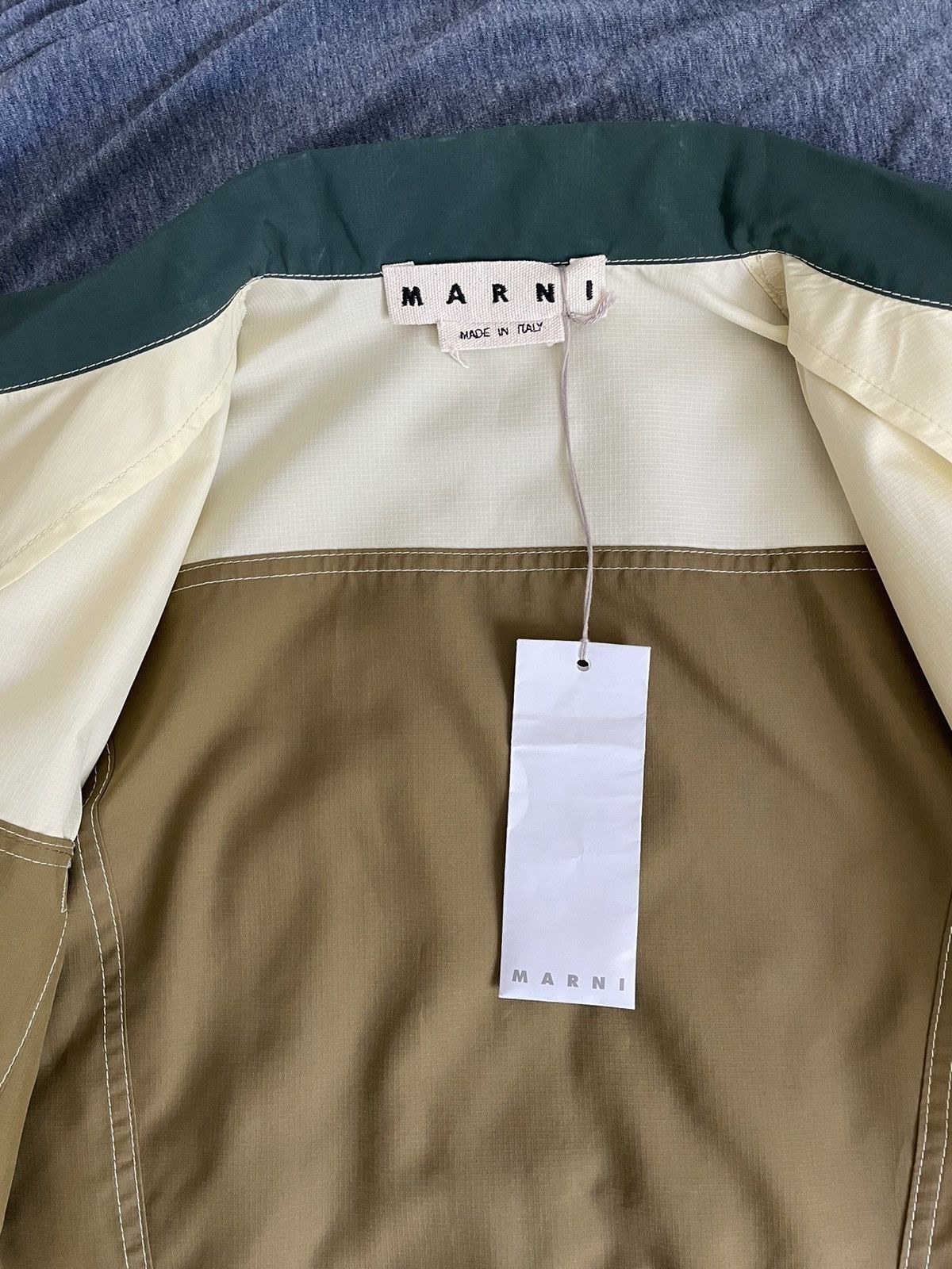 Marni Marni Color Block Paneled Nylon Trucker Jacket Size US S / EU 44-46 / 1 - 11 Thumbnail
